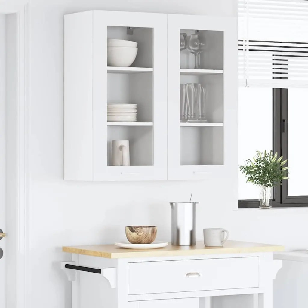 Hanging Kitchen Cabinet White 40 x 31 x 80 cm Engineered Wood 2 Piece