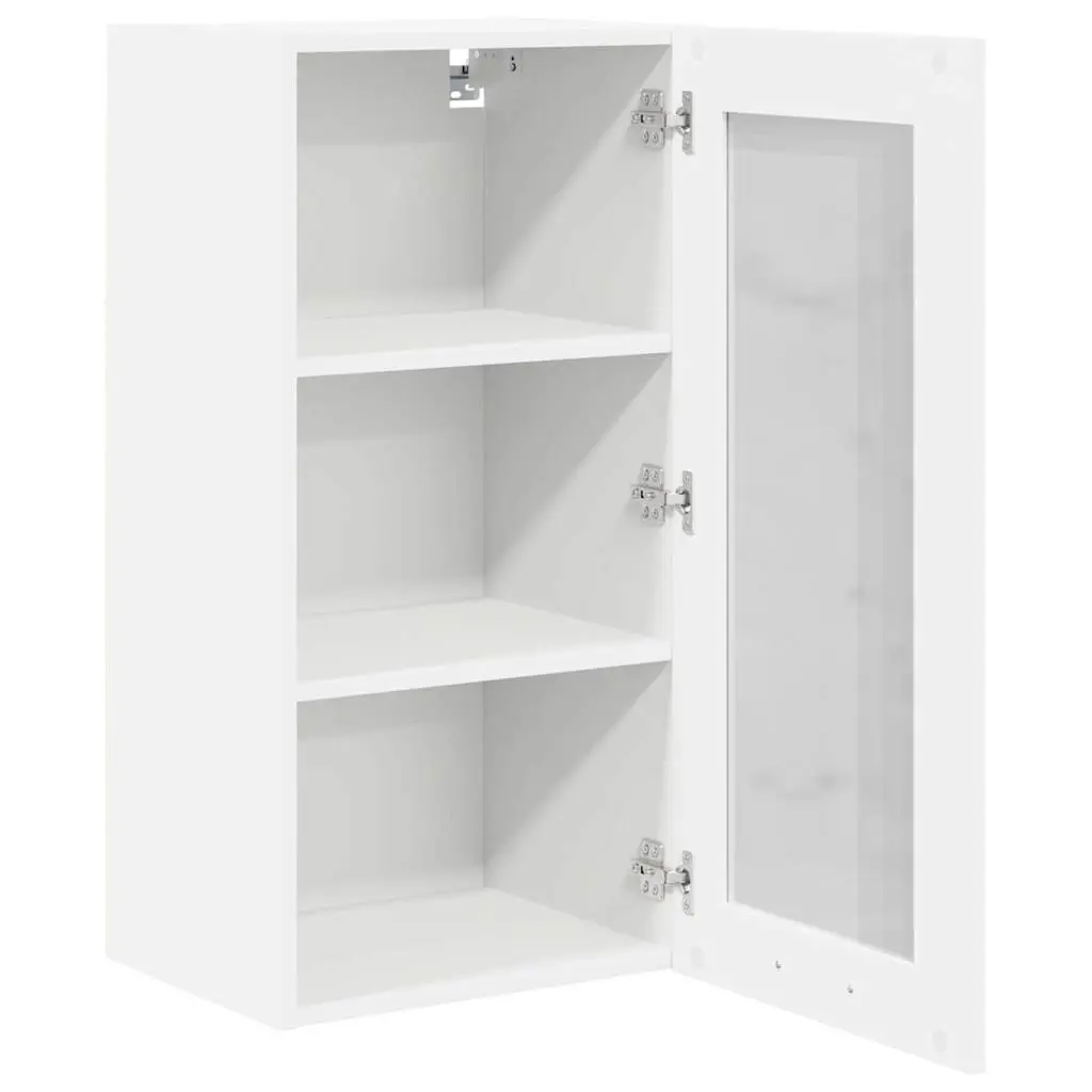Hanging Kitchen Cabinet White 40 x 31 x 80 cm Engineered Wood 2 Piece
