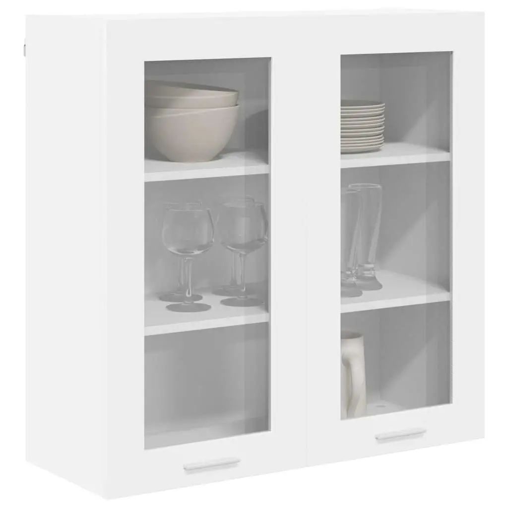 White Modern Hanging Kitchen Cabinet with Door