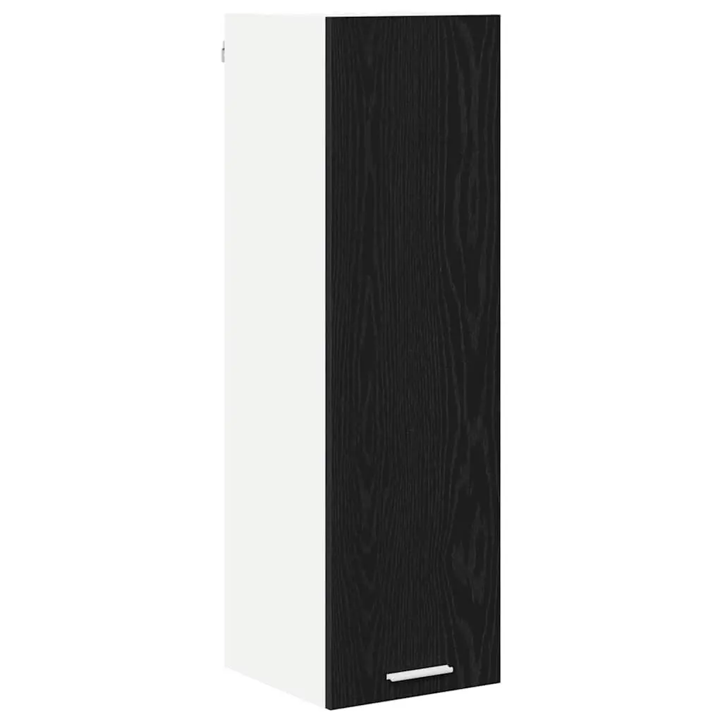 Hanging Kitchen Cabinet in Black Oak for Organized Storage