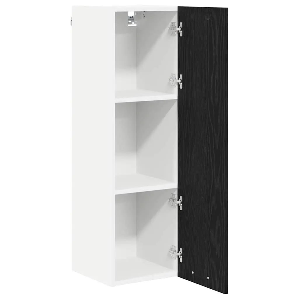 Hanging Kitchen Cabinet in Black Oak for Organized Storage