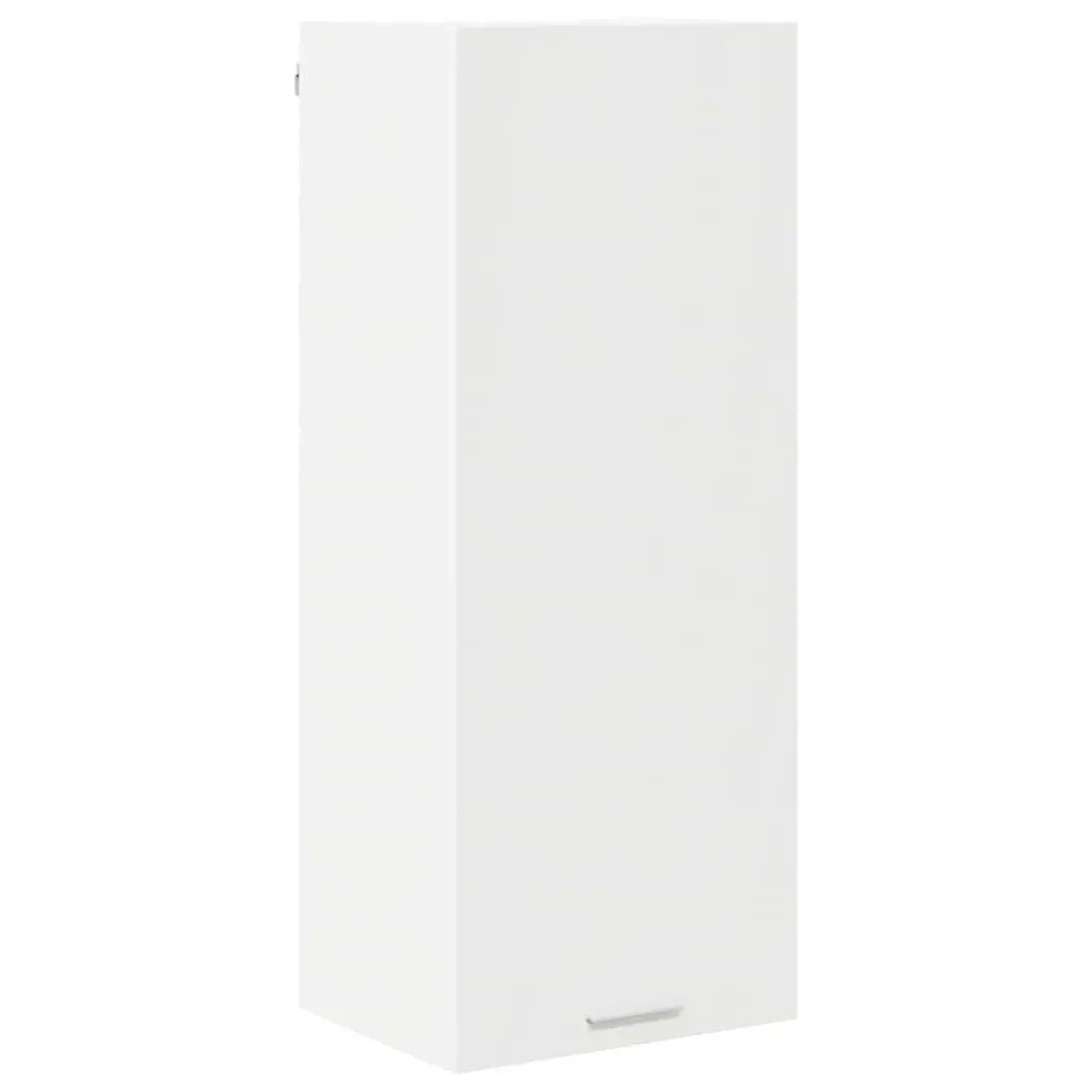 White Engineered Wood Hanging Kitchen Cabinet 40 x 31 x 100 cm