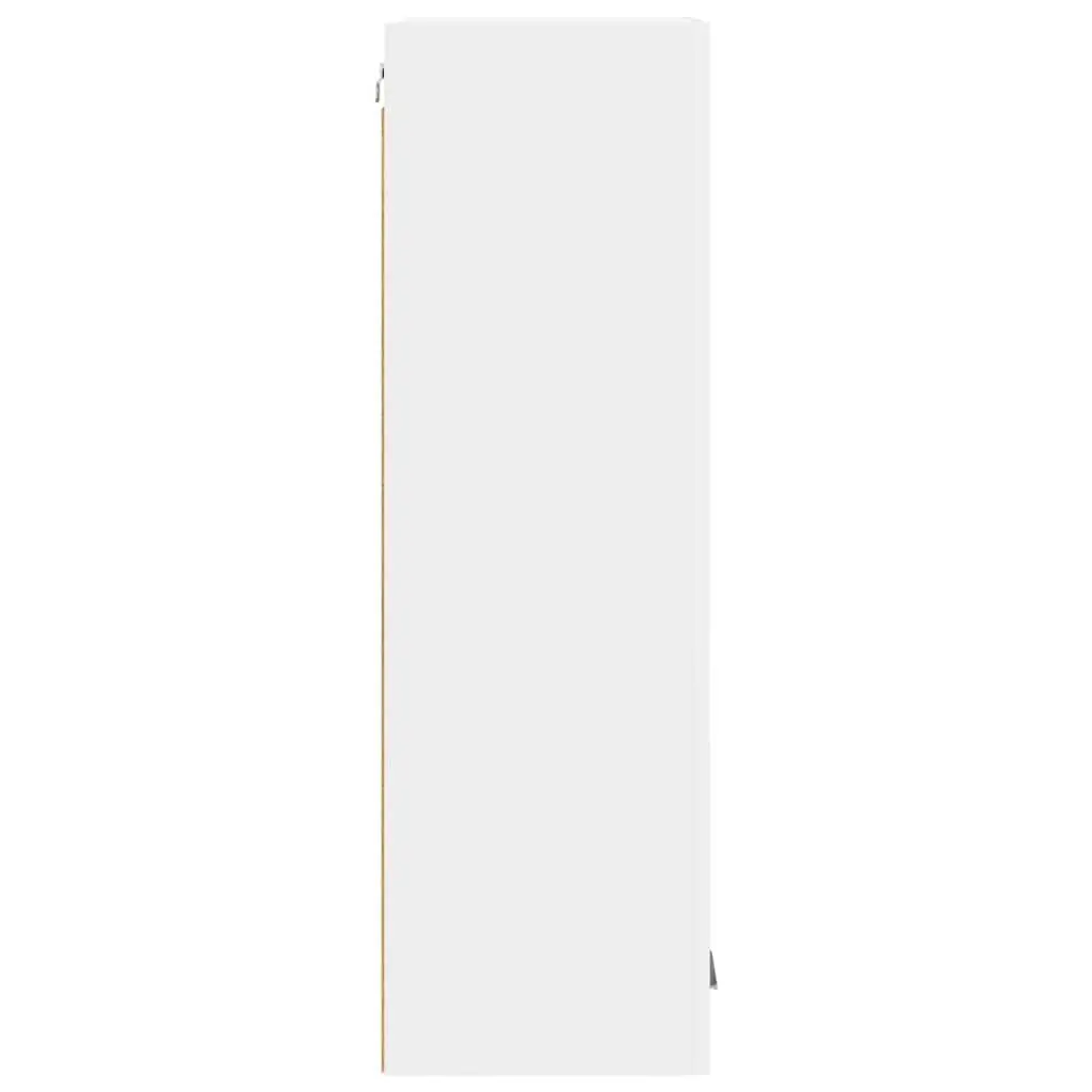 White Engineered Wood Hanging Kitchen Cabinet 40 x 31 x 100 cm