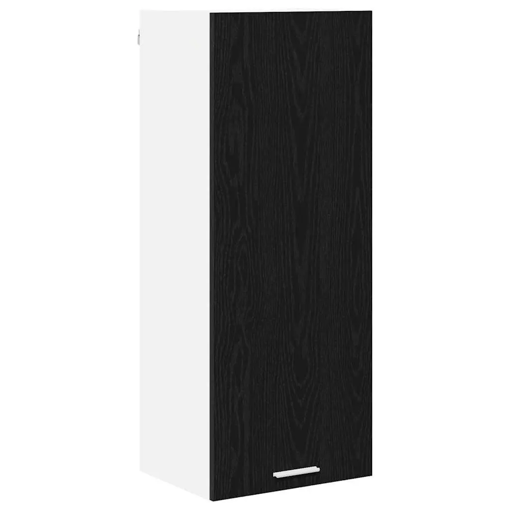 Black Oak Hanging Kitchen Cabinet for Storage