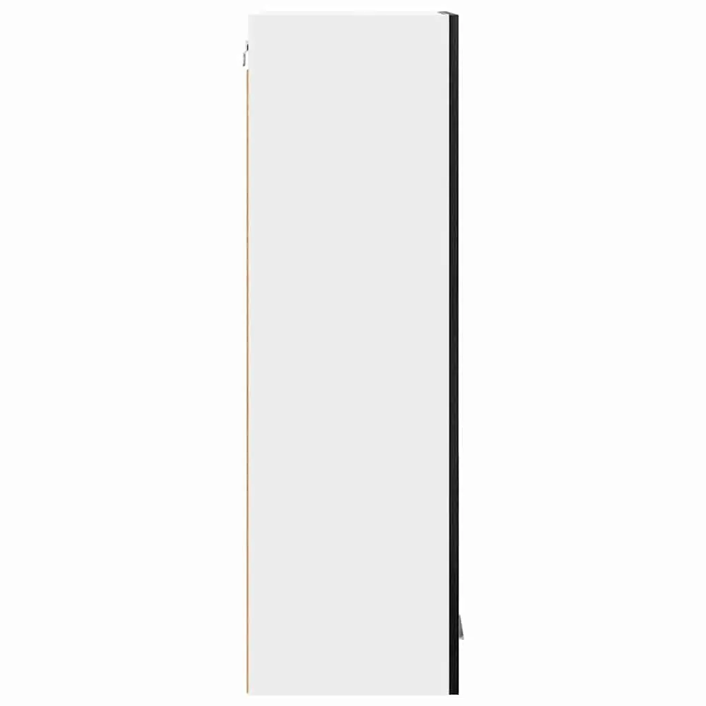 Black Oak Hanging Kitchen Cabinet for Storage