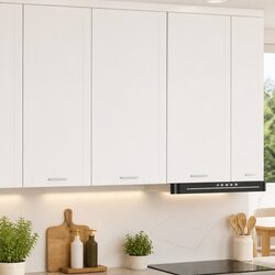 Stylish White Hanging Kitchen Cabinet for Organized Storage