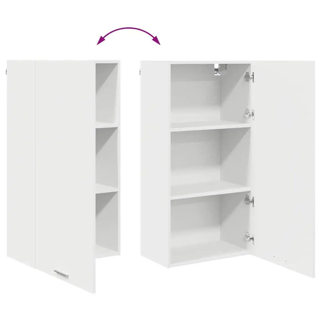 White Hanging Kitchen Cabinet for Organized Storage