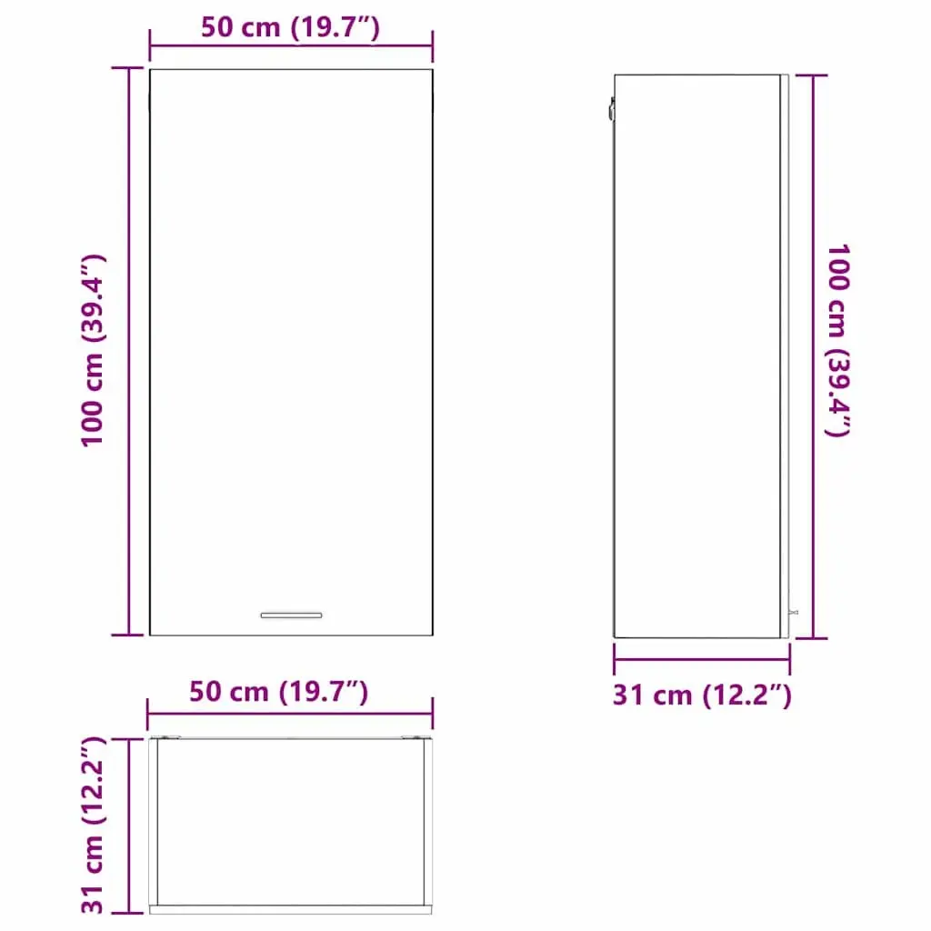 White Hanging Kitchen Cabinet for Organized Storage
