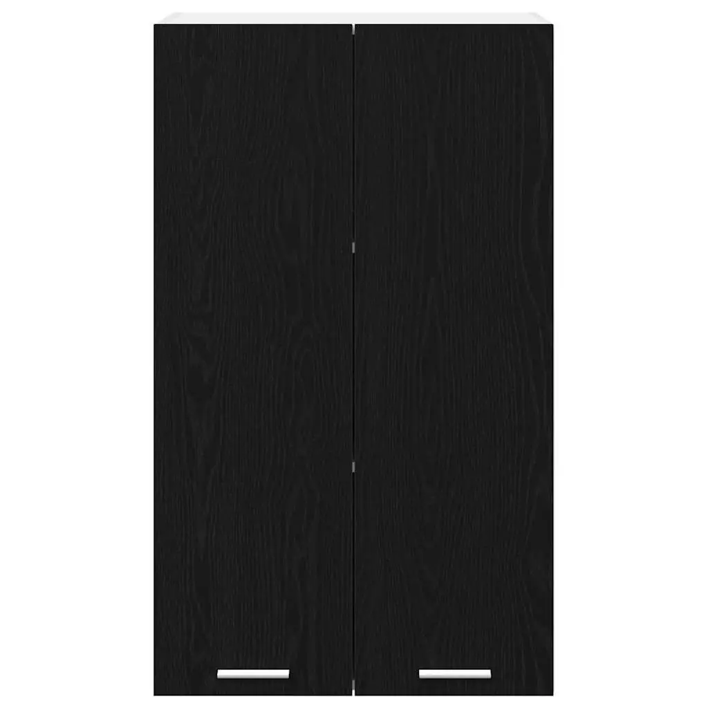 Hanging Kitchen Cabinet Black Oak Modern Storage 60 x 31 x 100 cm Engineered