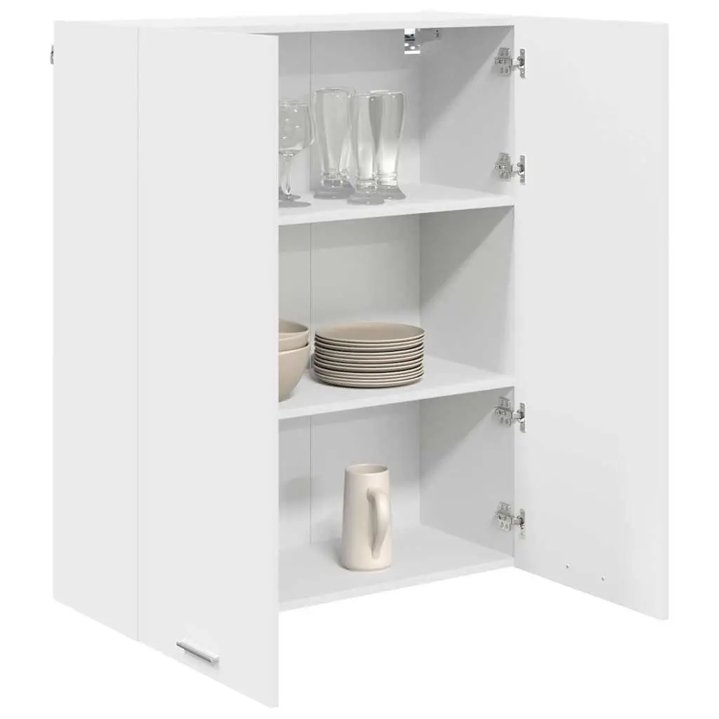 White Hanging Kitchen Cabinet for Organized Storage