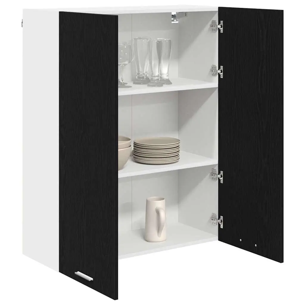 Black Oak Hanging Kitchen Cabinet 80 x 31 x 100