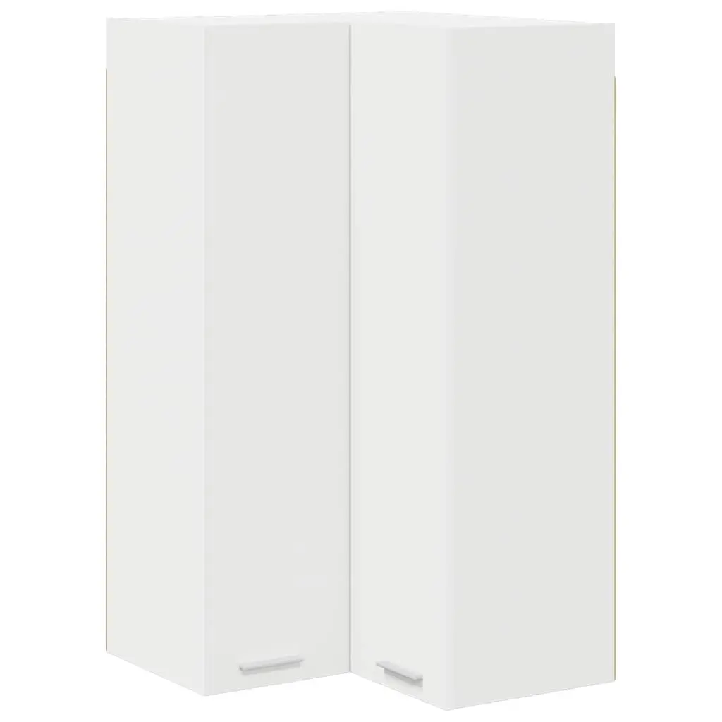 Hanging Kitchen Cabinet White Modern 57x57x100cm Engineered Wood