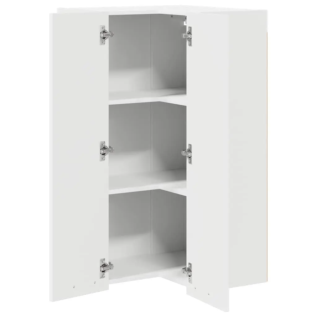Hanging Kitchen Cabinet White Modern 57x57x100cm Engineered Wood