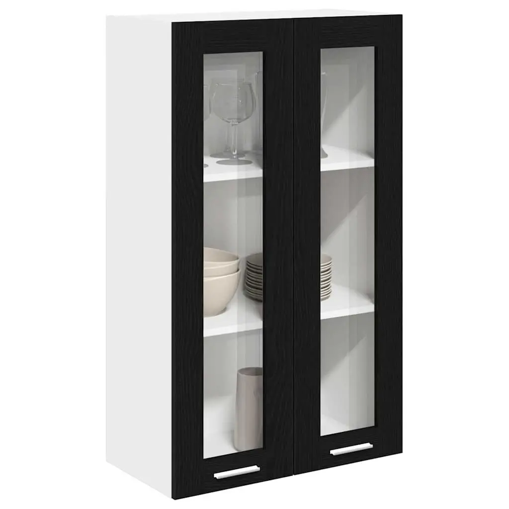 Black Oak Hanging Kitchen Cabinet 60x31x100cm