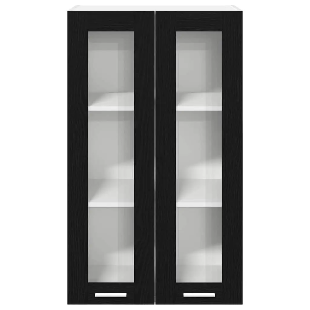 Black Oak Hanging Kitchen Cabinet 60x31x100cm