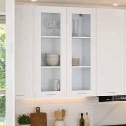 White Modern Hanging Kitchen Cabinet for Cozy Spaces