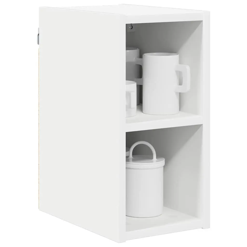 Hanging Kitchen Cabinet White Storage Engineered Wood Modern Design 20x29.5x40cm