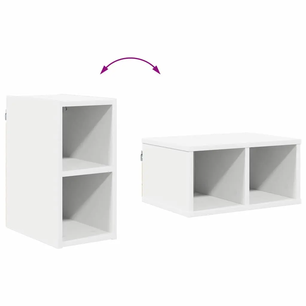 Hanging Kitchen Cabinet White Storage Engineered Wood Modern Design 20x29.5x40cm