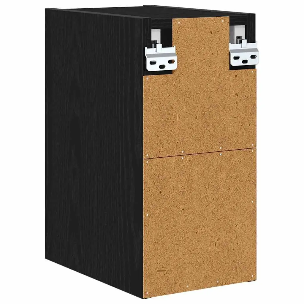 Hanging Kitchen Cabinet Black Oak Modern 20x29.5x40cm Engineered Wood