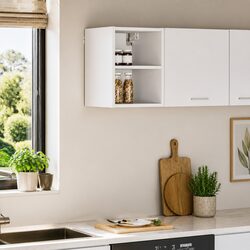 White Hanging Kitchen Cabinet for Modern Storage