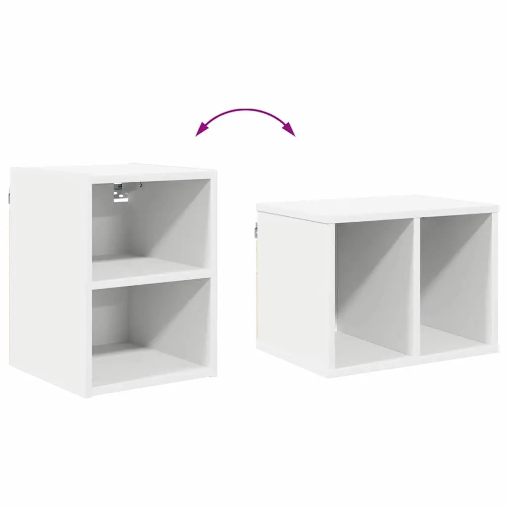 Hanging Kitchen Cabinet White 30 x 29.5 x 40 cm Modern Storage Engineered Wood