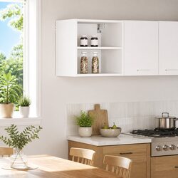White Hanging Kitchen Cabinet 40x29.5x40cm Storage Unit