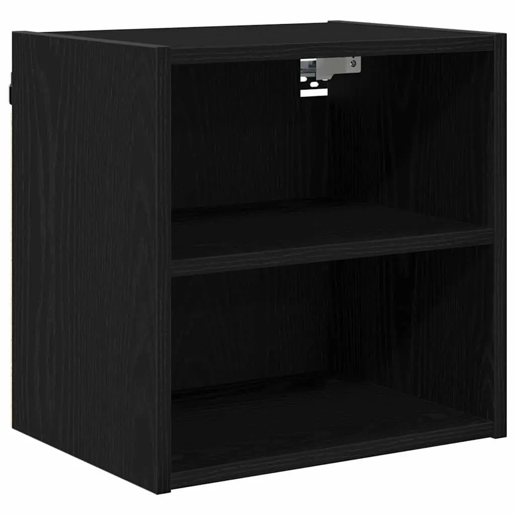 Hanging Kitchen Cabinet Black Oak Modern 40x29.5x40cm Engineered Wood