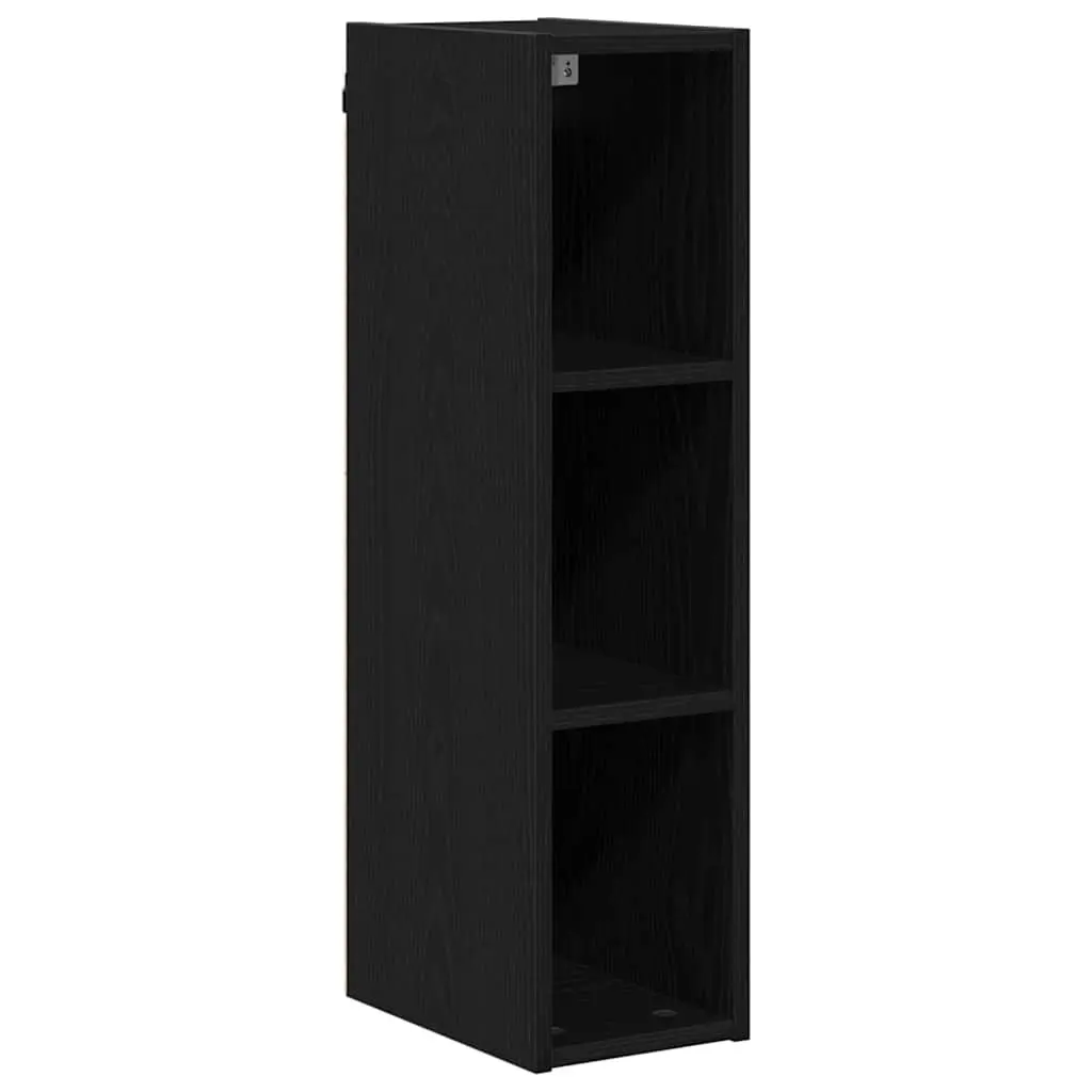 Hanging Kitchen Cabinet Black Oak Modern Engineered Wood 20 x 29.5 x 80 cm