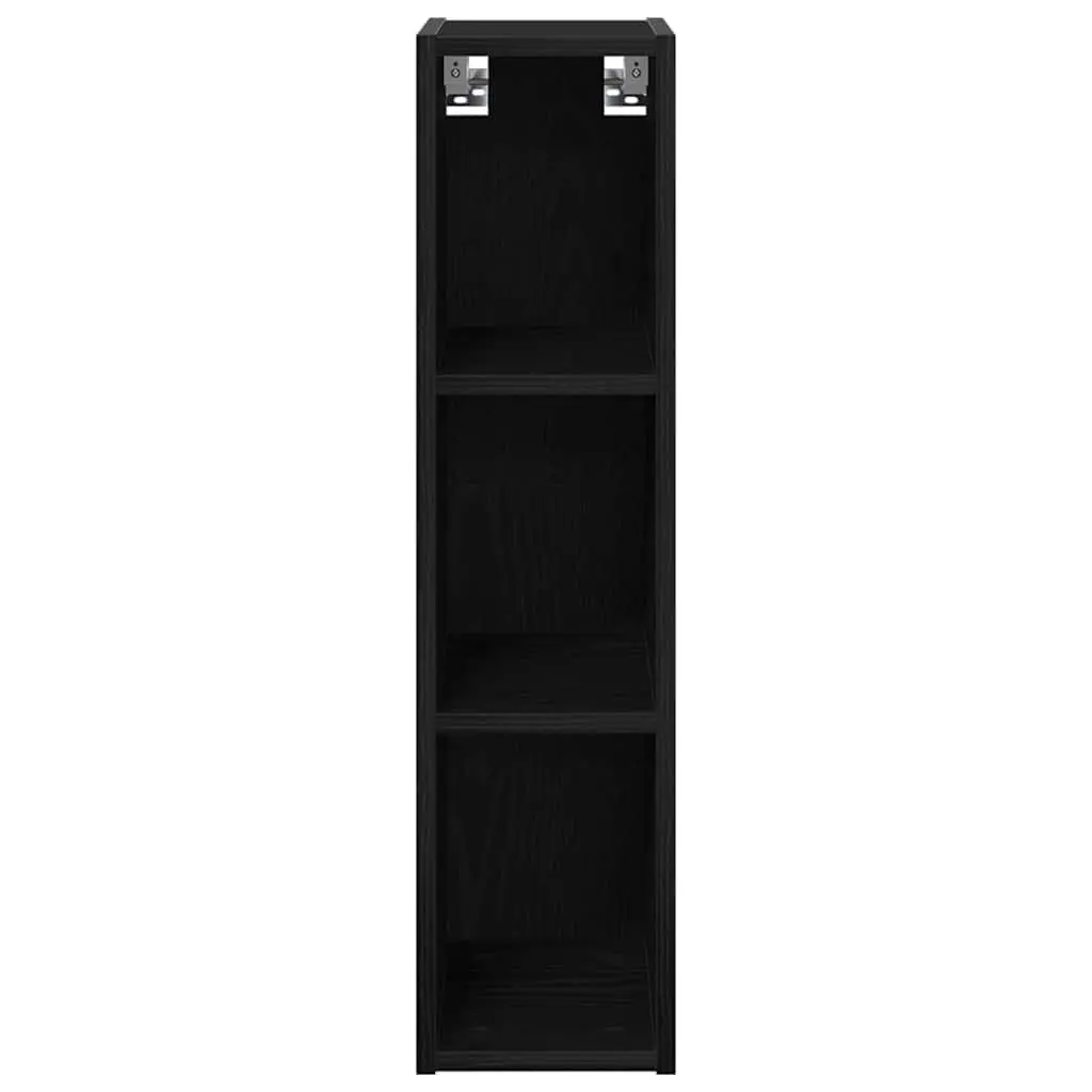 Hanging Kitchen Cabinet Black Oak Modern Engineered Wood 20 x 29.5 x 80 cm