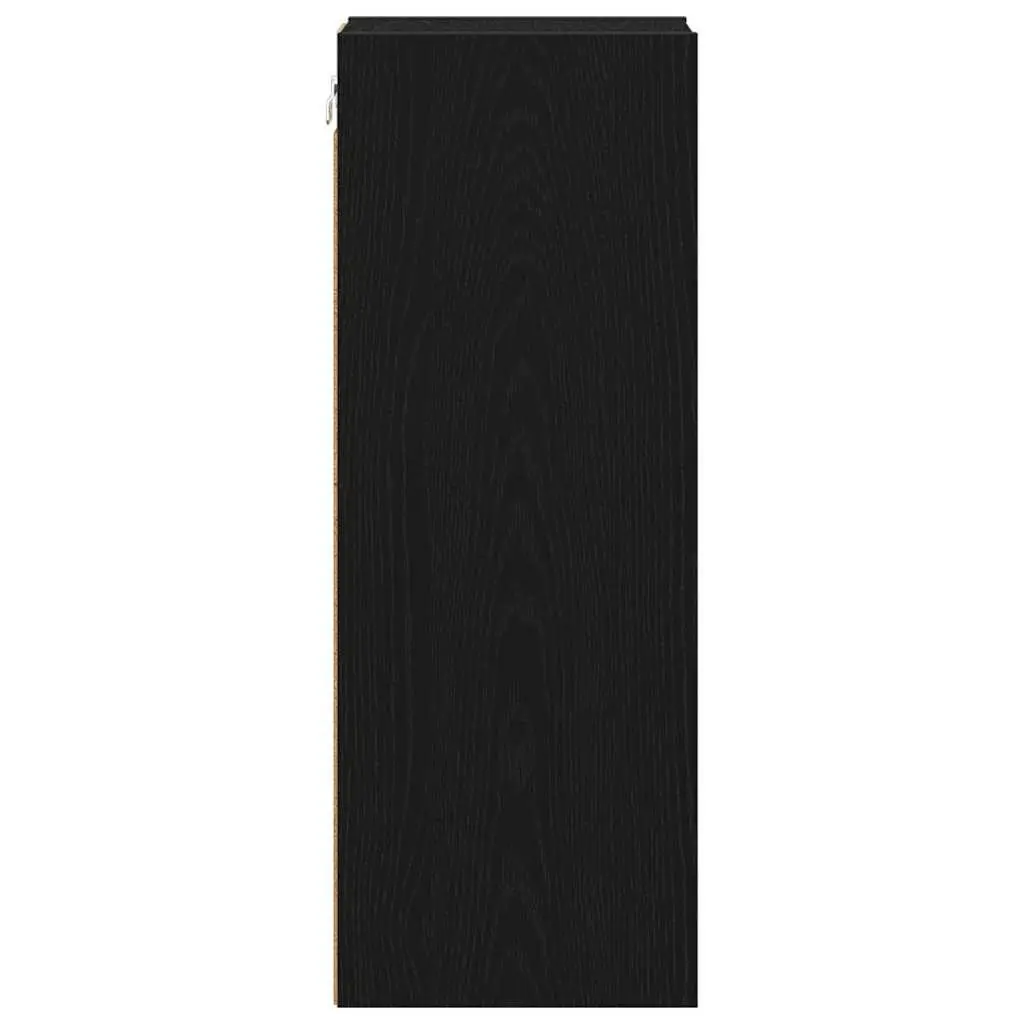 Hanging Kitchen Cabinet Black Oak Modern Engineered Wood 20 x 29.5 x 80 cm