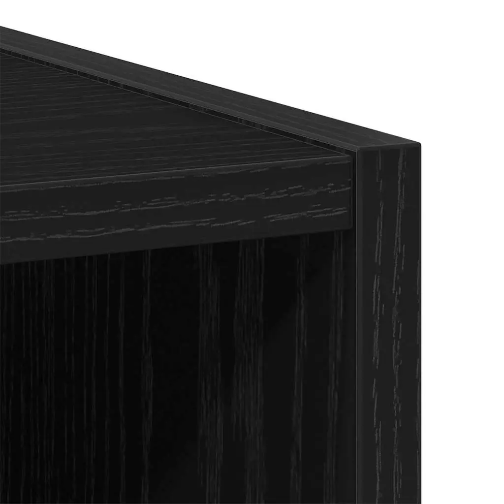 Hanging Kitchen Cabinet Black Oak Modern Engineered Wood 20 x 29.5 x 80 cm