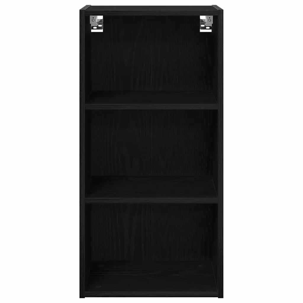 Hanging Kitchen Cabinet Black Oak Modern Engineered Wood 40 x 29.5 x 80 cm