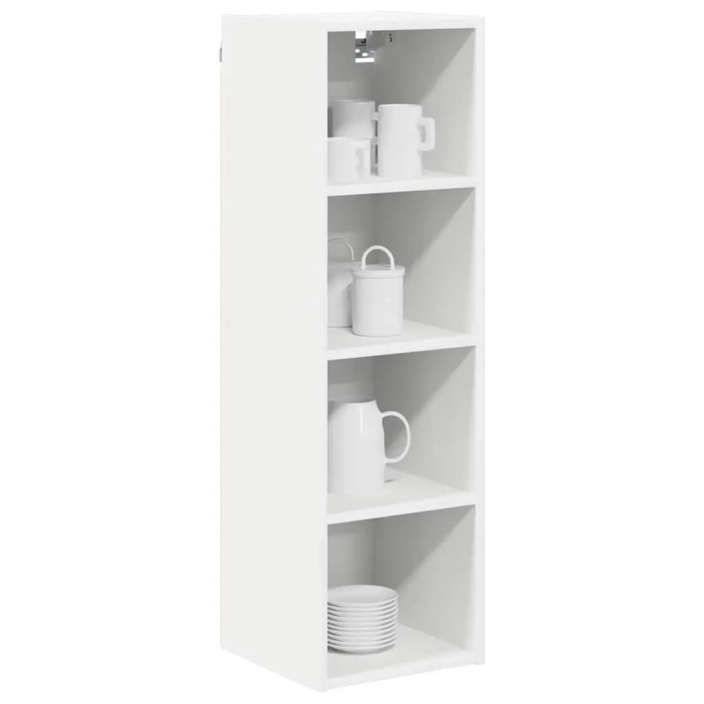 Hanging Kitchen Cabinet Modern White 30 x 29.5 Engineered Wood