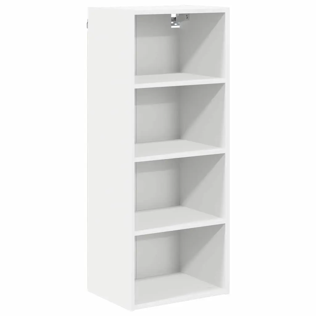 Hanging Cabinet White Kitchen Storage 40 x 29.5 x 100 cm Engineered Wood Wall