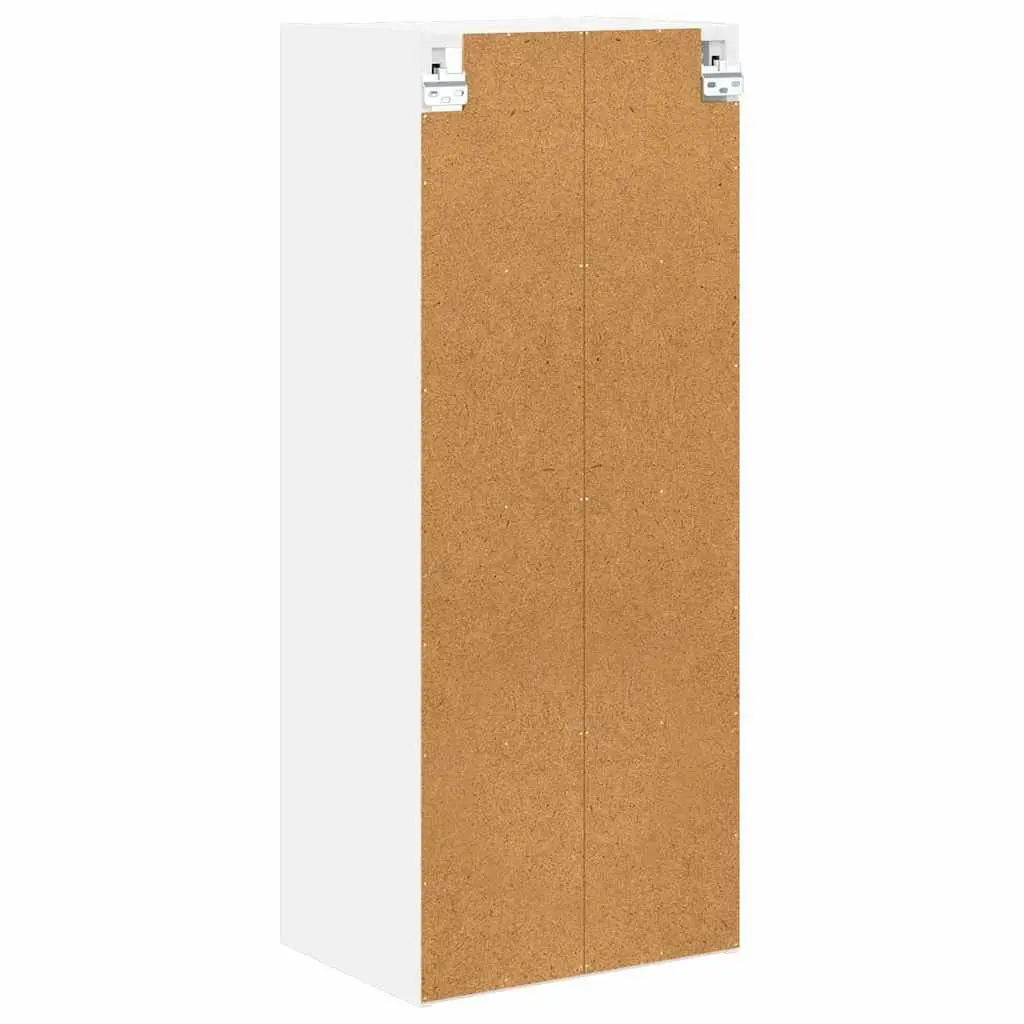Hanging Cabinet White Kitchen Storage 40 x 29.5 x 100 cm Engineered Wood Wall