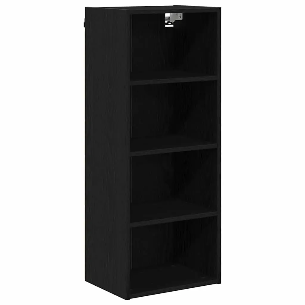 Black Oak Hanging Kitchen Cabinet for Storage