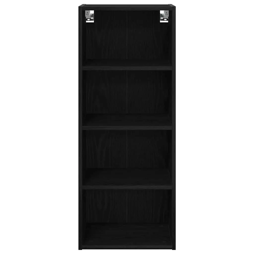 Black Oak Hanging Kitchen Cabinet for Storage