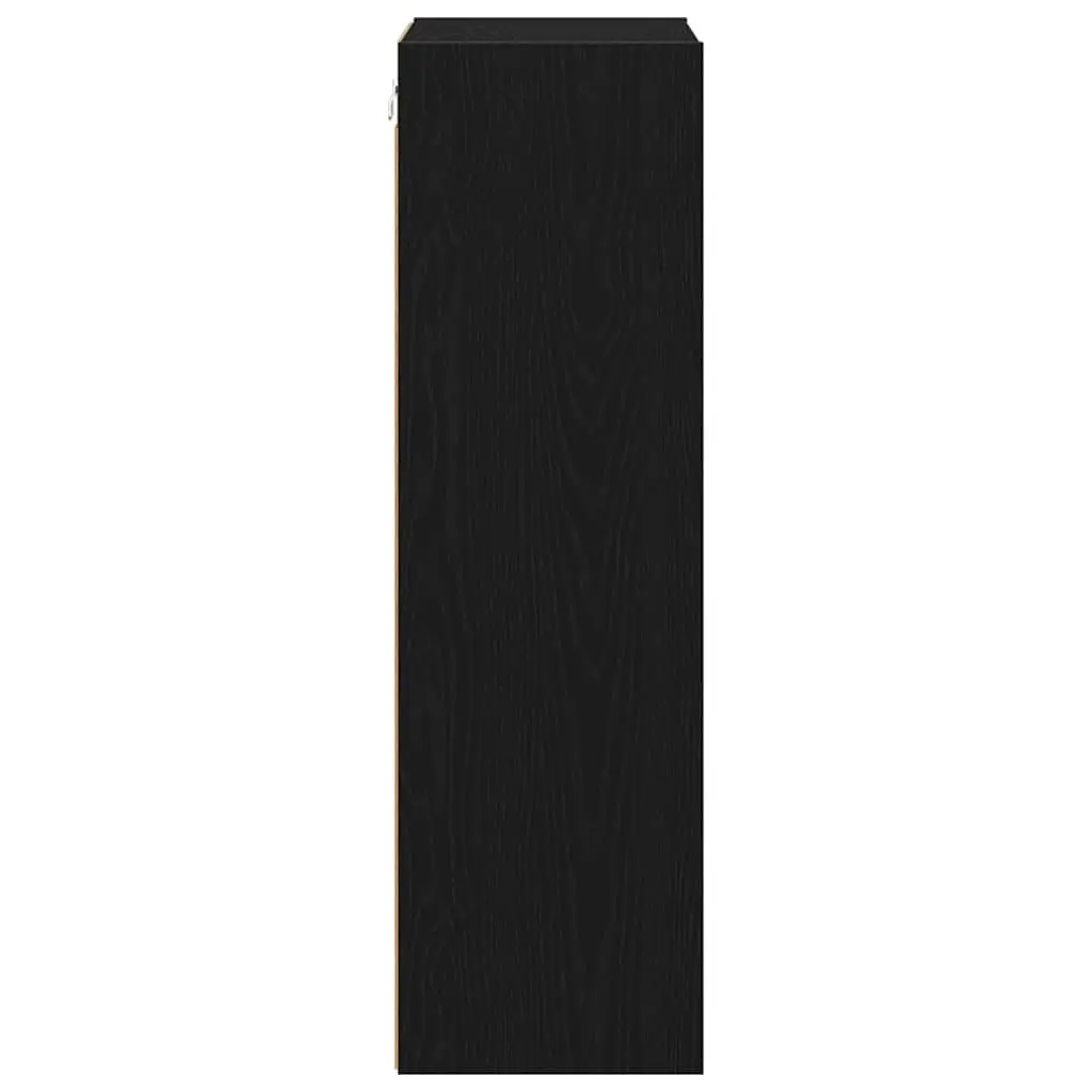 Black Oak Hanging Kitchen Cabinet for Storage