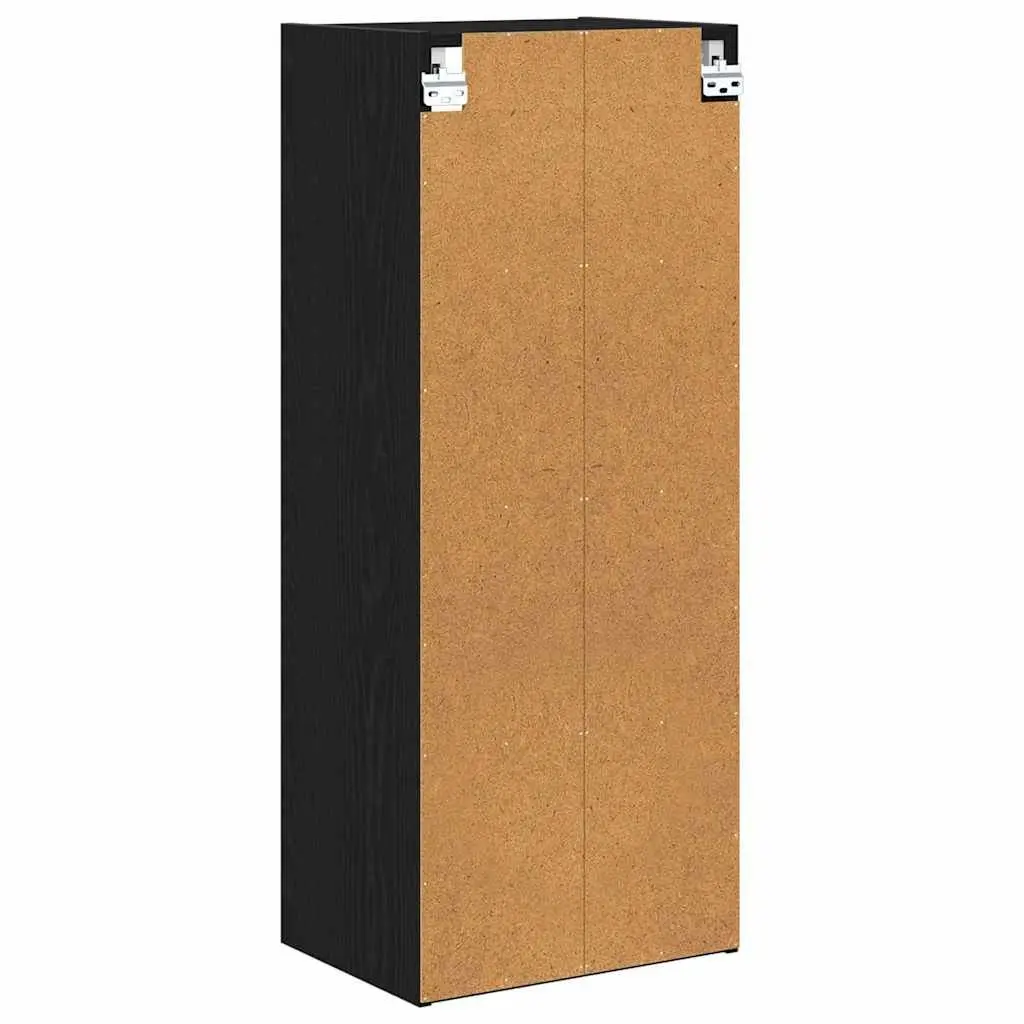 Black Oak Hanging Kitchen Cabinet for Storage