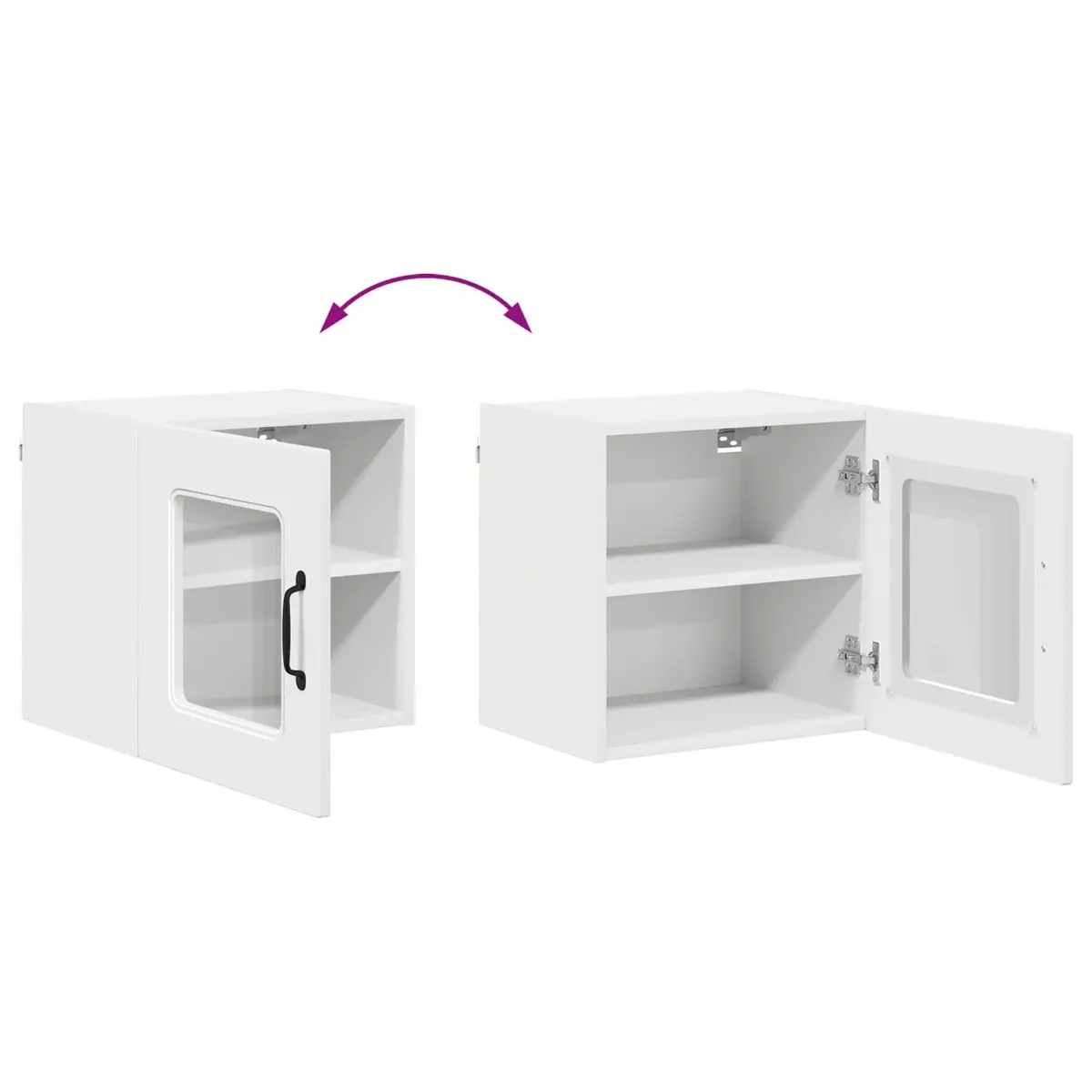 Dishwasher Panel White Engineered Wood Kitchen Cabinet Storage 40 x 31 x 40 cm