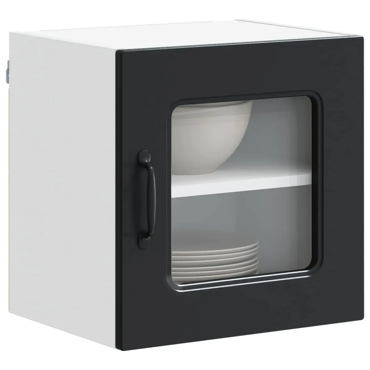 Dishwasher Panel Black 40x31x40cm Engineered Wood Kitchen Cupboard Door Cover Replacement