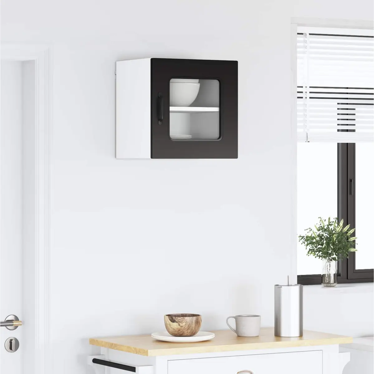 Dishwasher Panel Black 40x31x40cm Engineered Wood Kitchen Cupboard Door Cover Replacement