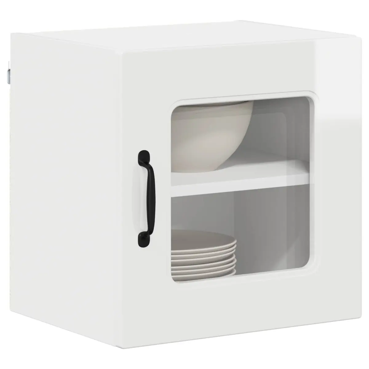 Kitchen Cabinet Dishwasher Panel 2 pcs High Gloss White Storage Cupboard