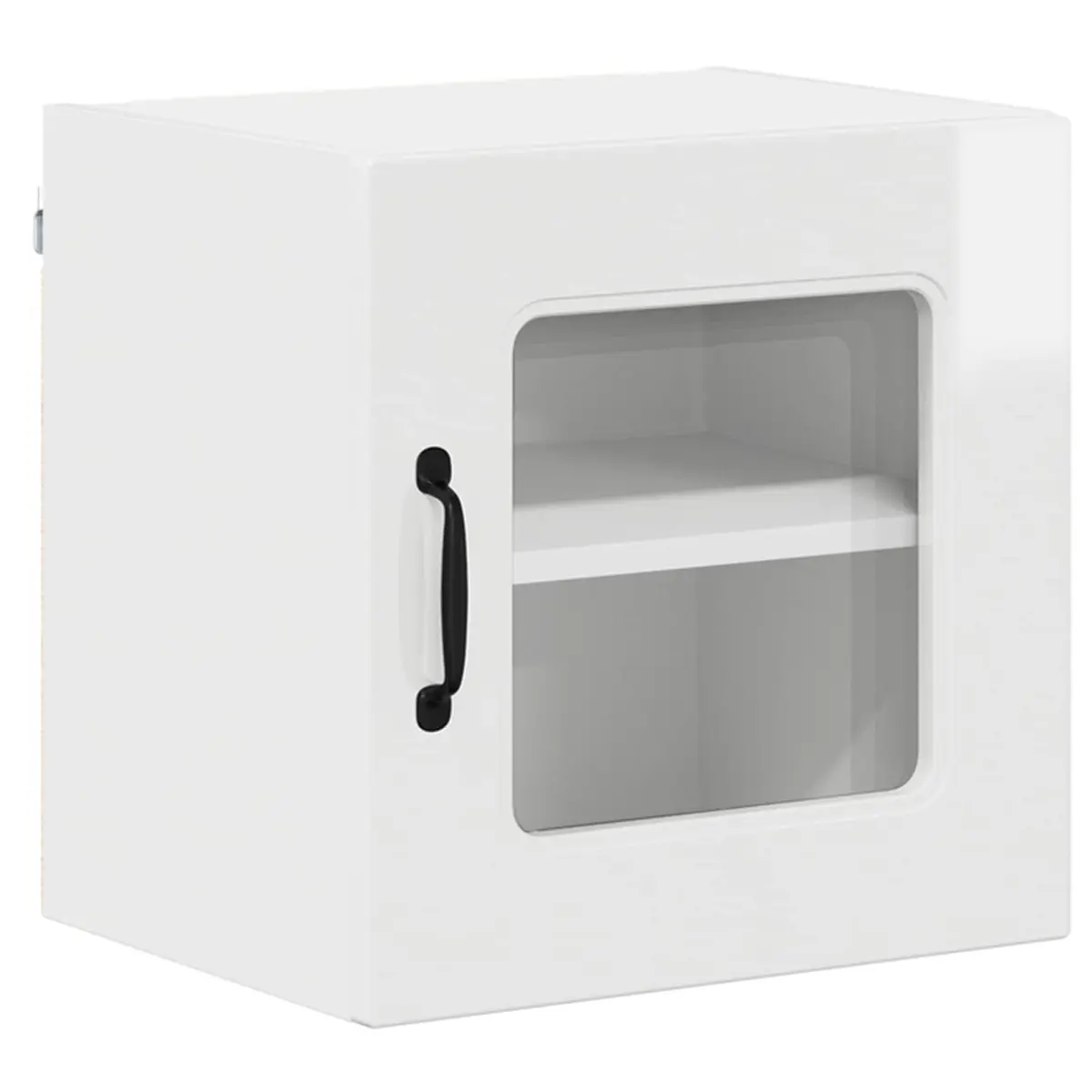 Kitchen Cabinet Dishwasher Panel 2 pcs High Gloss White Storage Cupboard