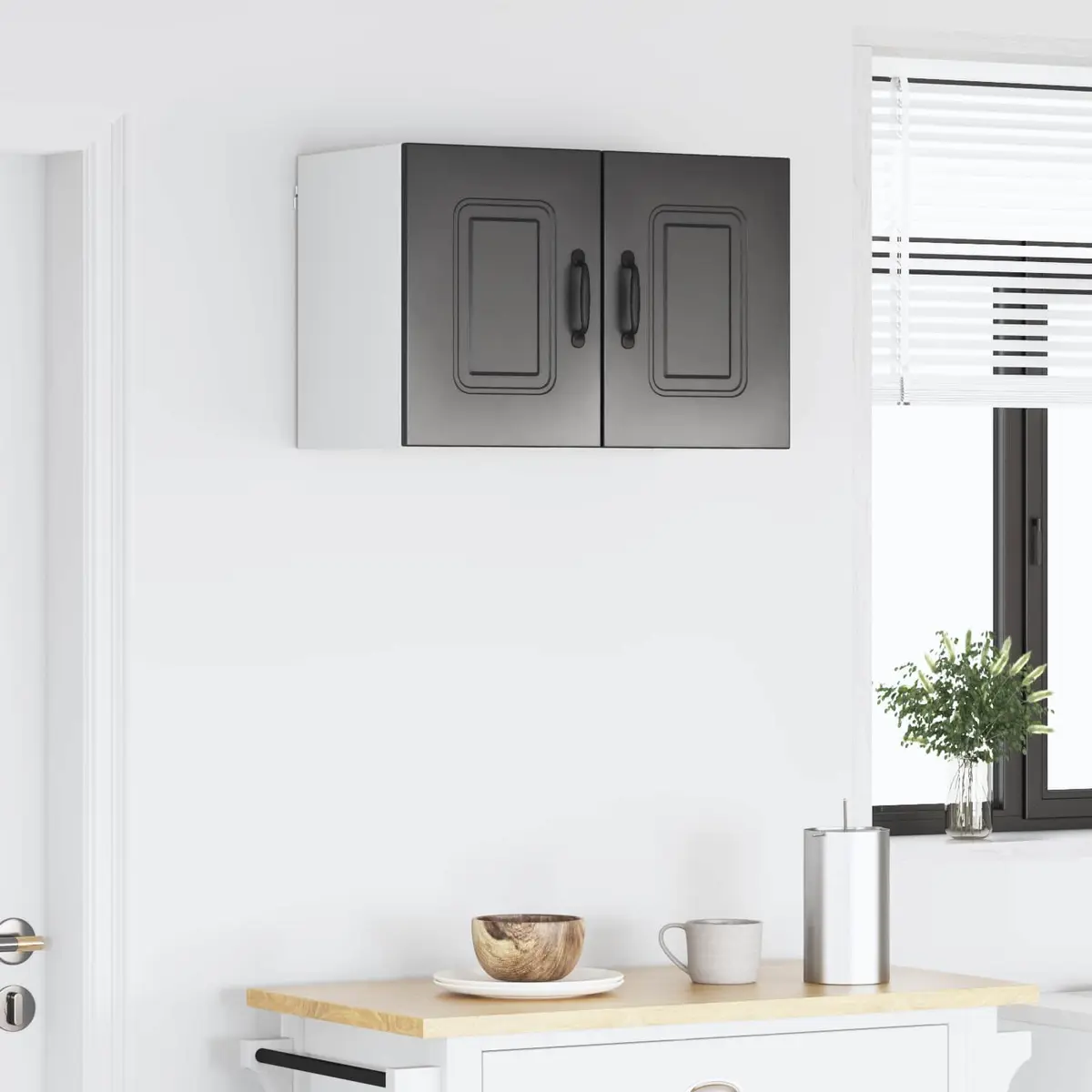 Kalmar Black Kitchen Cabinet Dishwasher Panel