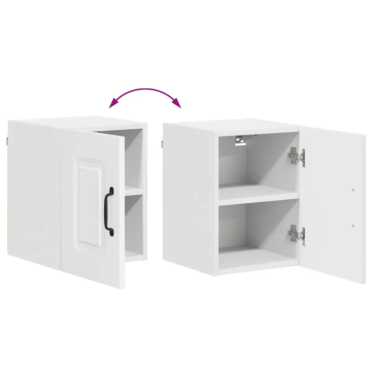 Dishwasher Panel Cabinet High Gloss White 30 x 31 x 40 cm Engineered Wood Storage