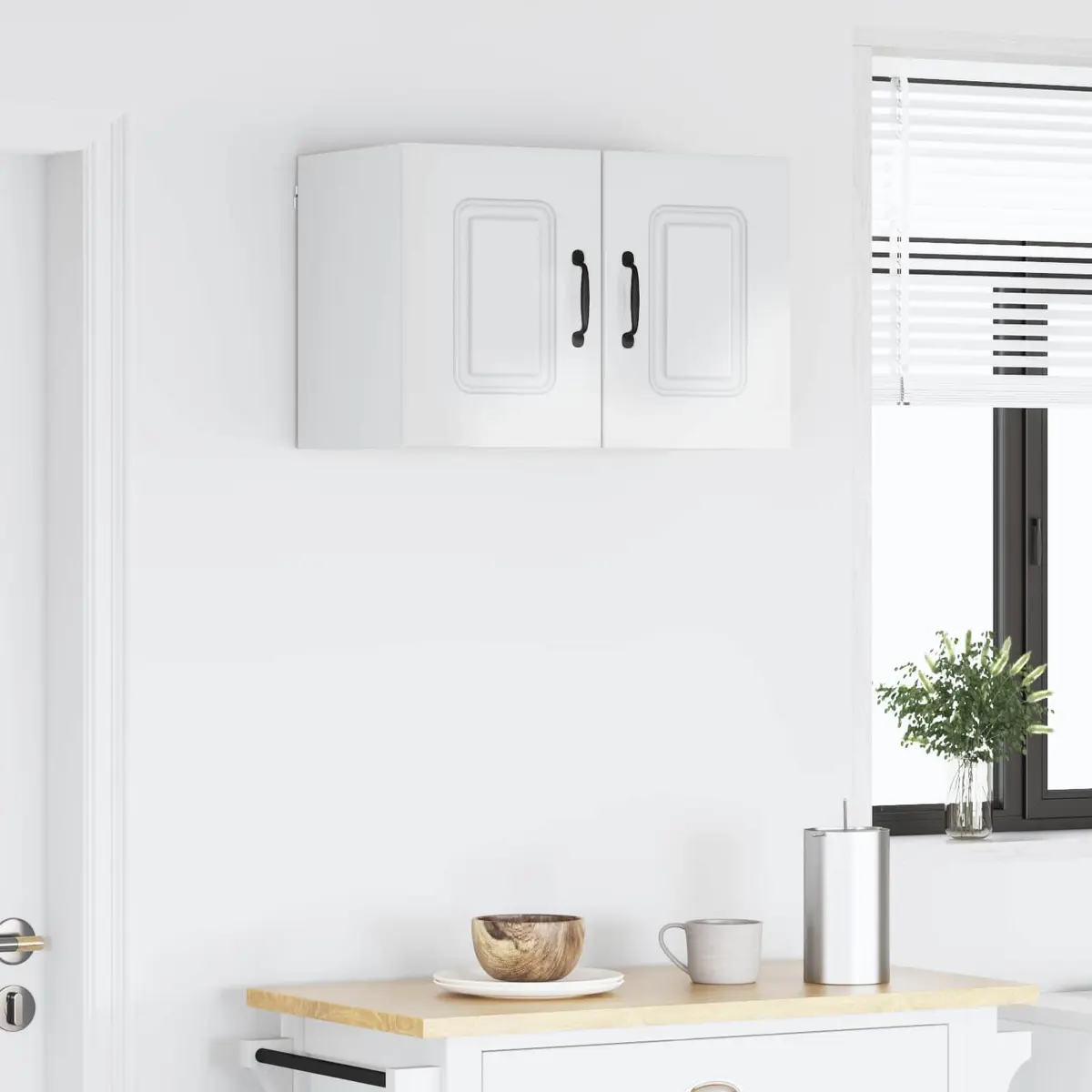 Dishwasher Panel Cabinet High Gloss White 30 x 31 x 40 cm Engineered Wood Storage