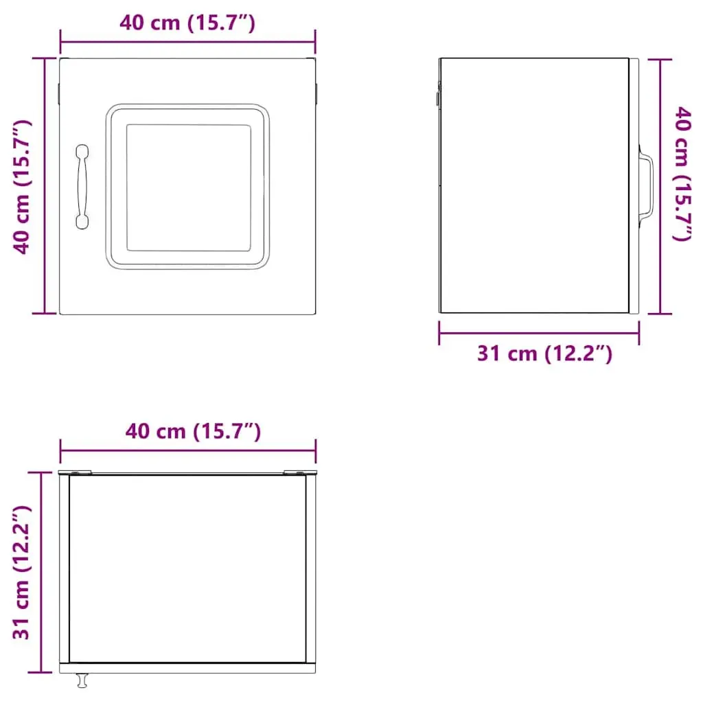 White Engineered Wood Dishwasher Panel Kitchen Cabinet Storage Kalmar 40 x 31 x