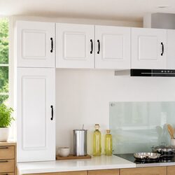Modern White Engineered Wood Kitchen Cabinet Panels