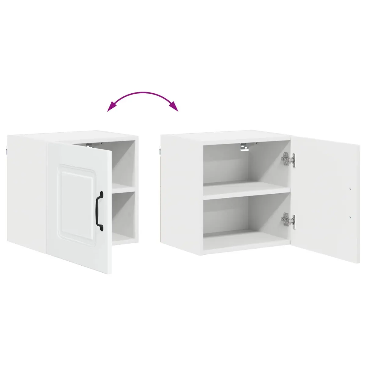 White Engineered Wood Kitchen Cabinet Panels